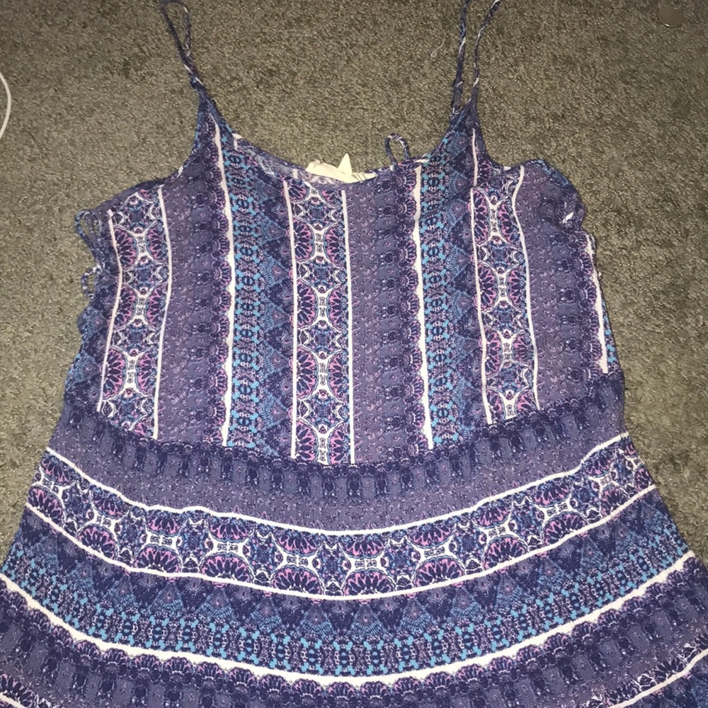 Purple spring dress